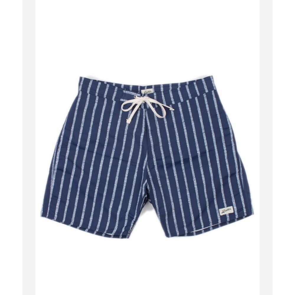 Bather Blue‎ & White Striped Swim Trunks Size 36